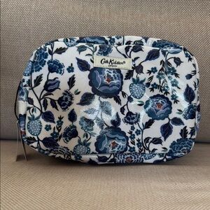 Cath Kidston Blue and White Floral Cosmetic Bag